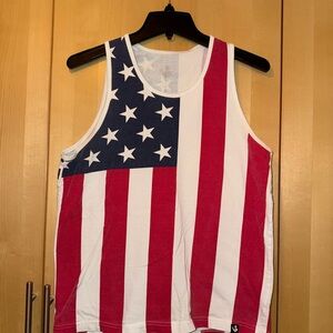 Rowdy Gentleman American Flag Tank Top